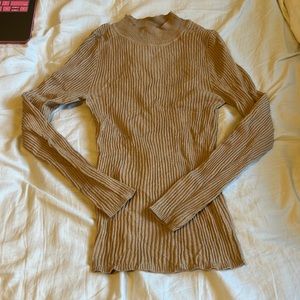 **Moving! EVERYTHING OBO** Light Brown Crew Neck